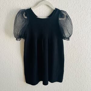 Zara Black Knit Dress 5/6 NWT